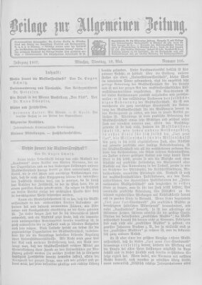 Allgemeine Zeitung Dienstag 28. Mai 1907