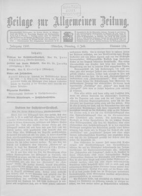 Allgemeine Zeitung Dienstag 2. Juli 1907