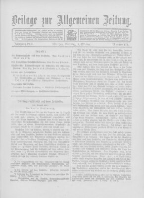 Allgemeine Zeitung Dienstag 8. Oktober 1907