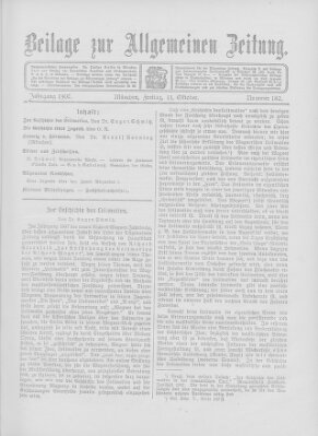 Allgemeine Zeitung Freitag 11. Oktober 1907