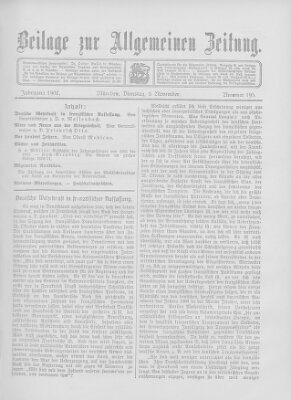 Allgemeine Zeitung Dienstag 5. November 1907