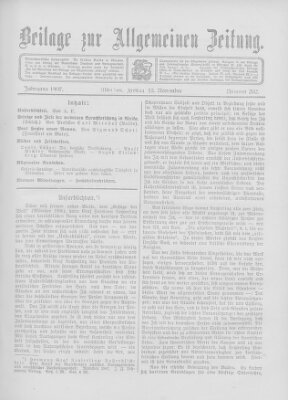 Allgemeine Zeitung Freitag 15. November 1907