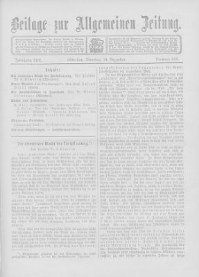 Allgemeine Zeitung Dienstag 24. Dezember 1907