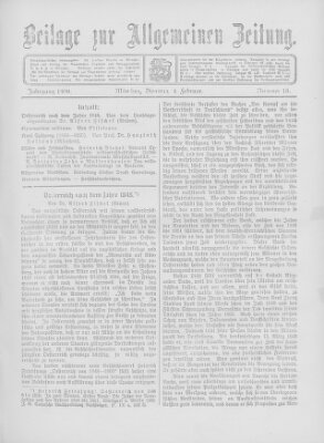 Allgemeine Zeitung Dienstag 4. Februar 1908