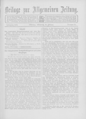 Allgemeine Zeitung Mittwoch 26. Februar 1908