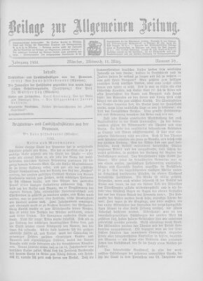 Allgemeine Zeitung Mittwoch 11. März 1908