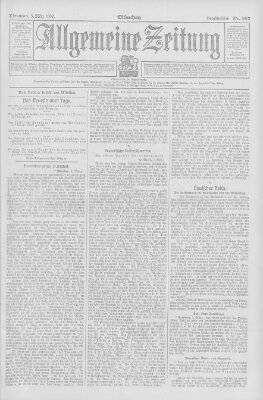 Allgemeine Zeitung Dienstag 5. März 1907