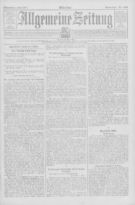 Allgemeine Zeitung Mittwoch 6. März 1907