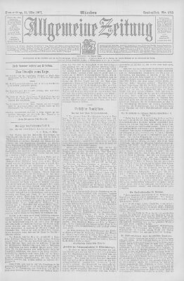 Allgemeine Zeitung Donnerstag 14. März 1907