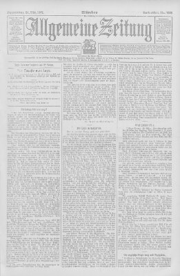 Allgemeine Zeitung Donnerstag 21. März 1907