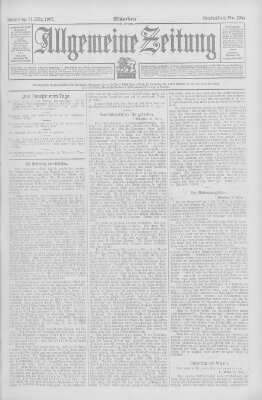 Allgemeine Zeitung Sonntag 31. März 1907