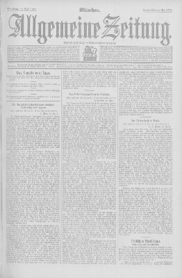 Allgemeine Zeitung Dienstag 16. April 1907