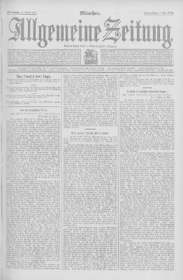 Allgemeine Zeitung Mittwoch 17. April 1907