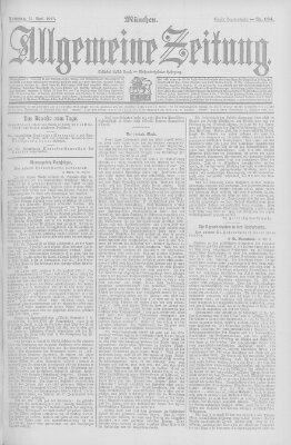 Allgemeine Zeitung Sonntag 21. April 1907