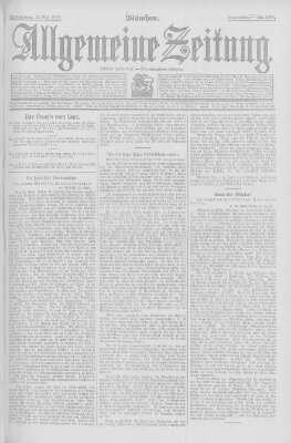 Allgemeine Zeitung Donnerstag 25. April 1907