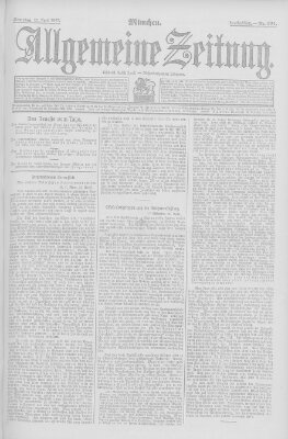 Allgemeine Zeitung Samstag 27. April 1907