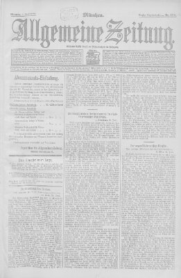 Allgemeine Zeitung Montag 1. Juli 1907