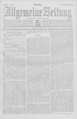 Allgemeine Zeitung Mittwoch 3. Juli 1907