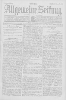 Allgemeine Zeitung Montag 8. Juli 1907