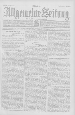 Allgemeine Zeitung Samstag 13. Juli 1907