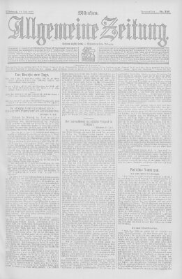 Allgemeine Zeitung Mittwoch 17. Juli 1907