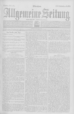 Allgemeine Zeitung Montag 5. August 1907