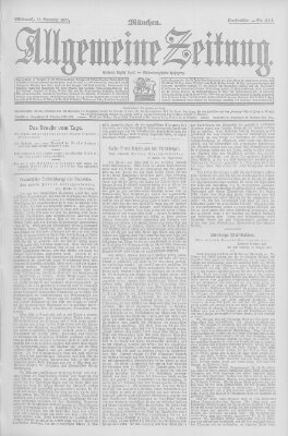 Allgemeine Zeitung Mittwoch 25. September 1907