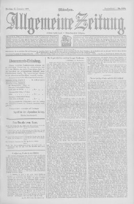 Allgemeine Zeitung Freitag 27. September 1907