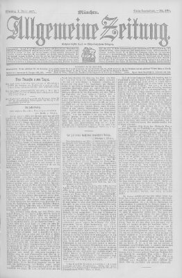 Allgemeine Zeitung Montag 7. Oktober 1907