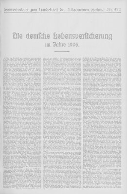 Allgemeine Zeitung Freitag 11. Oktober 1907