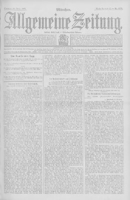 Allgemeine Zeitung Sonntag 13. Oktober 1907