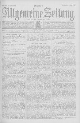 Allgemeine Zeitung Mittwoch 16. Oktober 1907