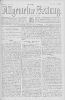 Allgemeine Zeitung Mittwoch 23. Oktober 1907