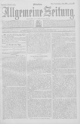 Allgemeine Zeitung Samstag 2. November 1907