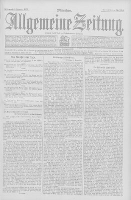 Allgemeine Zeitung Mittwoch 6. November 1907