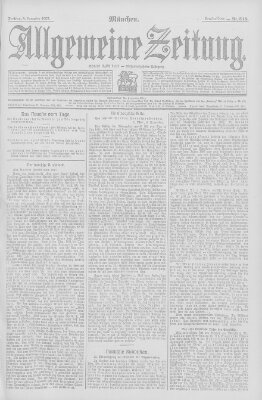 Allgemeine Zeitung Freitag 8. November 1907