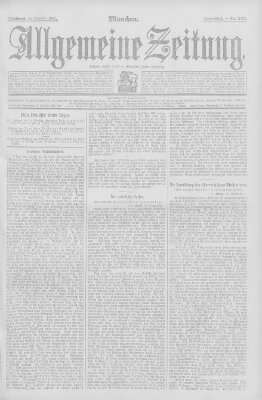 Allgemeine Zeitung Mittwoch 13. November 1907