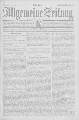 Allgemeine Zeitung Sonntag 24. November 1907