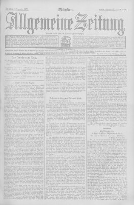 Allgemeine Zeitung Sonntag 1. Dezember 1907