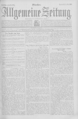 Allgemeine Zeitung Dienstag 3. Dezember 1907