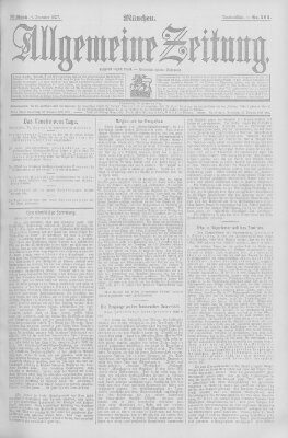 Allgemeine Zeitung Mittwoch 4. Dezember 1907