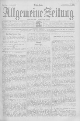 Allgemeine Zeitung Samstag 7. Dezember 1907