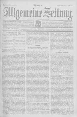 Allgemeine Zeitung Sonntag 8. Dezember 1907