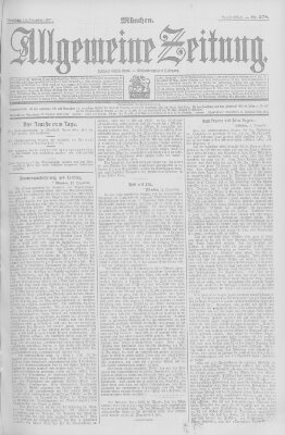 Allgemeine Zeitung Freitag 13. Dezember 1907