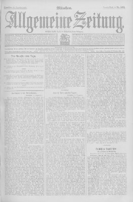 Allgemeine Zeitung Samstag 14. Dezember 1907