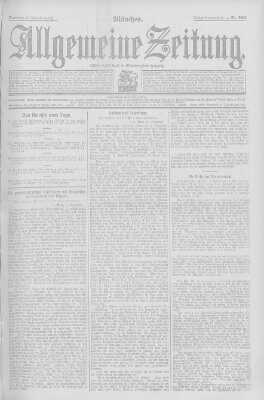 Allgemeine Zeitung Sonntag 15. Dezember 1907