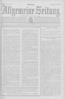 Allgemeine Zeitung Dienstag 24. Dezember 1907