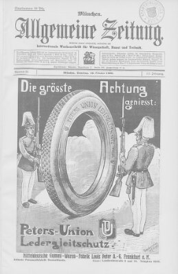 Allgemeine Zeitung Samstag 10. Oktober 1908