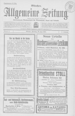 Allgemeine Zeitung Samstag 27. Juni 1908