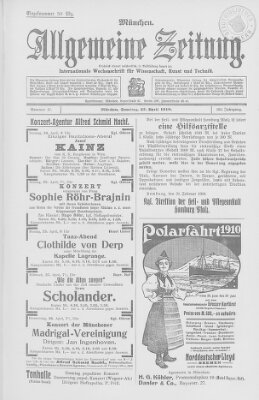 Allgemeine Zeitung Samstag 23. April 1910